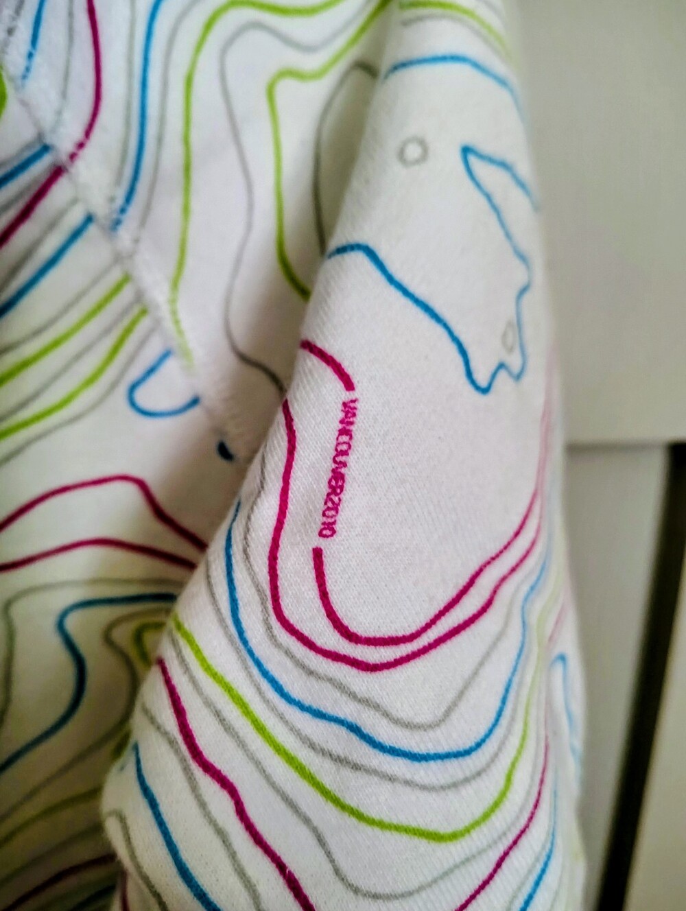 Aritzia x Park Life Olympics White Topographic Map Hoodie Vancouver 2010 Vtg. - Picture 14 of 16